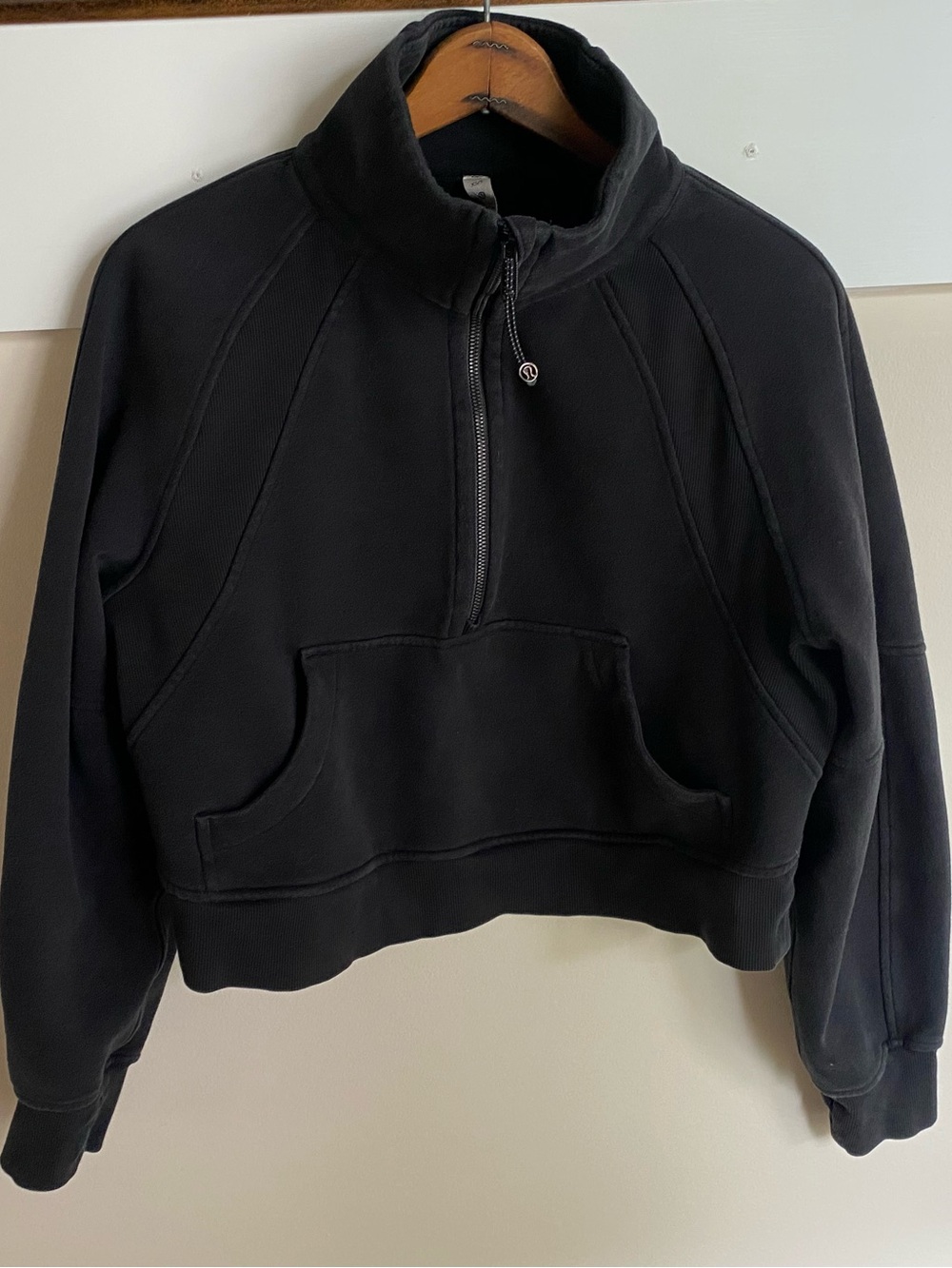 Lululemon Scuba Oversized Half-Zip Hoodie Black XS/S